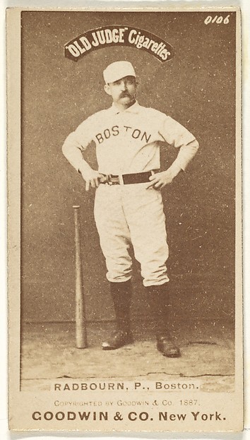 Goodwin & Company, Radbourn, Pitcher, Boston, from the Old Judge series (N172) for Old Judge Cigarettes