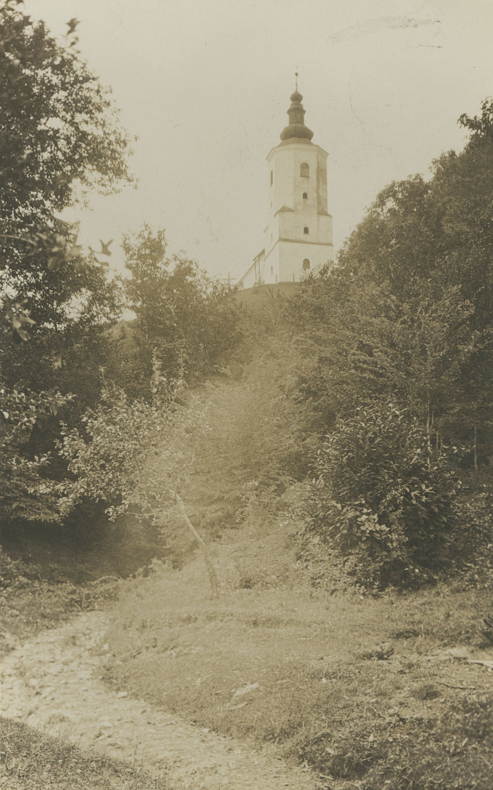 Gjuro Szabo, Veliki Lovrečan (Cestica) - Crkva sv. Lovre, pogled na toranj