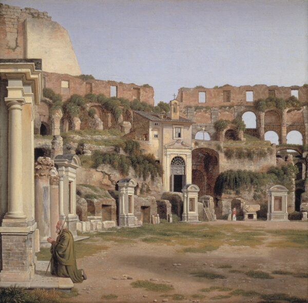 C.W. Eckersberg, Et parti af det indre af Colosseum