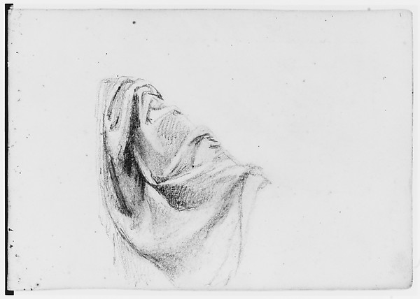 Asher Brown Durand, Drapery Study (from Sketchbook)