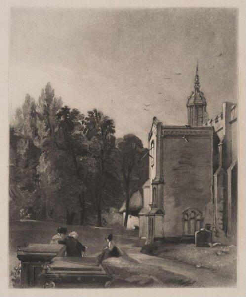 Constable, John RA, Porch of the Church at East Bergholt, Suffolk
