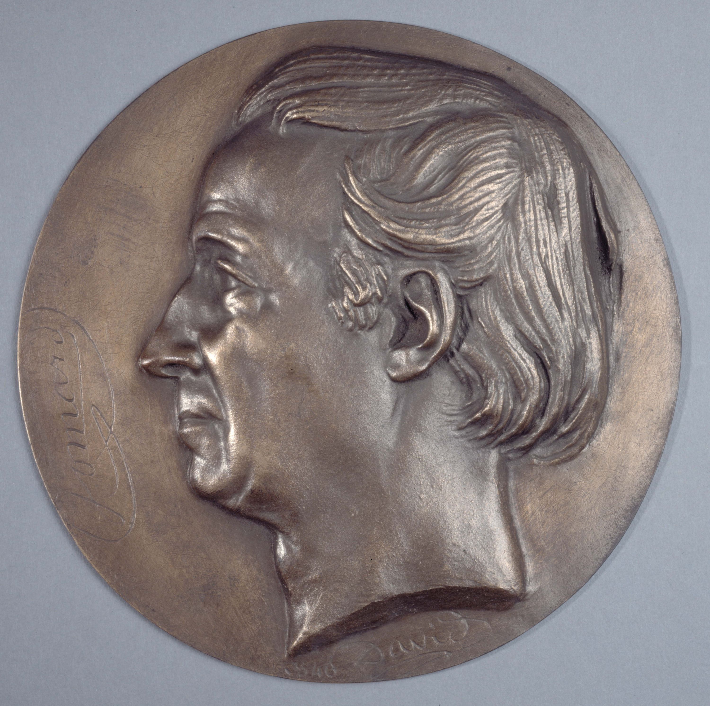 David d'Angers, Portrait d'Edme-François Jomard (1777-1862), ingénieur, géographe et archéologue