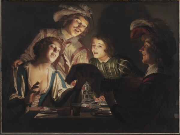 Gerard van Honthorst, Musiceren ved levende lys