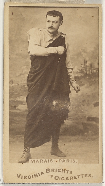 Allen & Ginter, Marais, Paris, from the Actors and Actresses series (N45, Type 1) for Virginia Brights Cigarettes