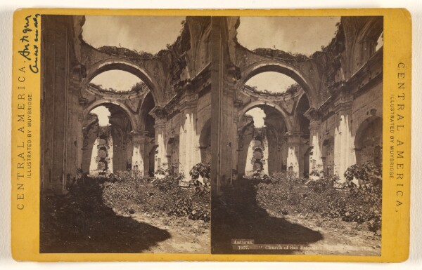 Eadweard J. Muybridge, Antigua. Church of San Francisco, earthquaked, 1774.