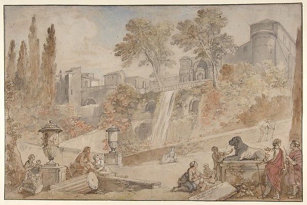 Charles Joseph Natoire, Gardens of the Villa d'Este at Tivoli
