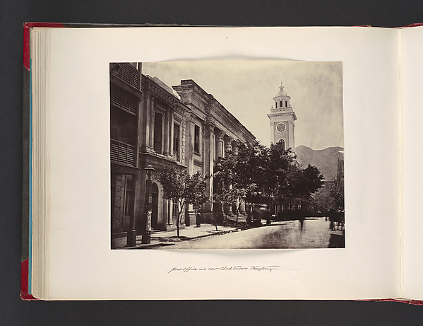 John Thomson, Post Office and New Clock Tower. Hong Kong