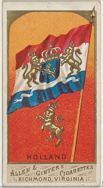 Allen & Ginter, Holland, from Flags of All Nations, Series 1 (N9) for Allen & Ginter Cigarettes Brands