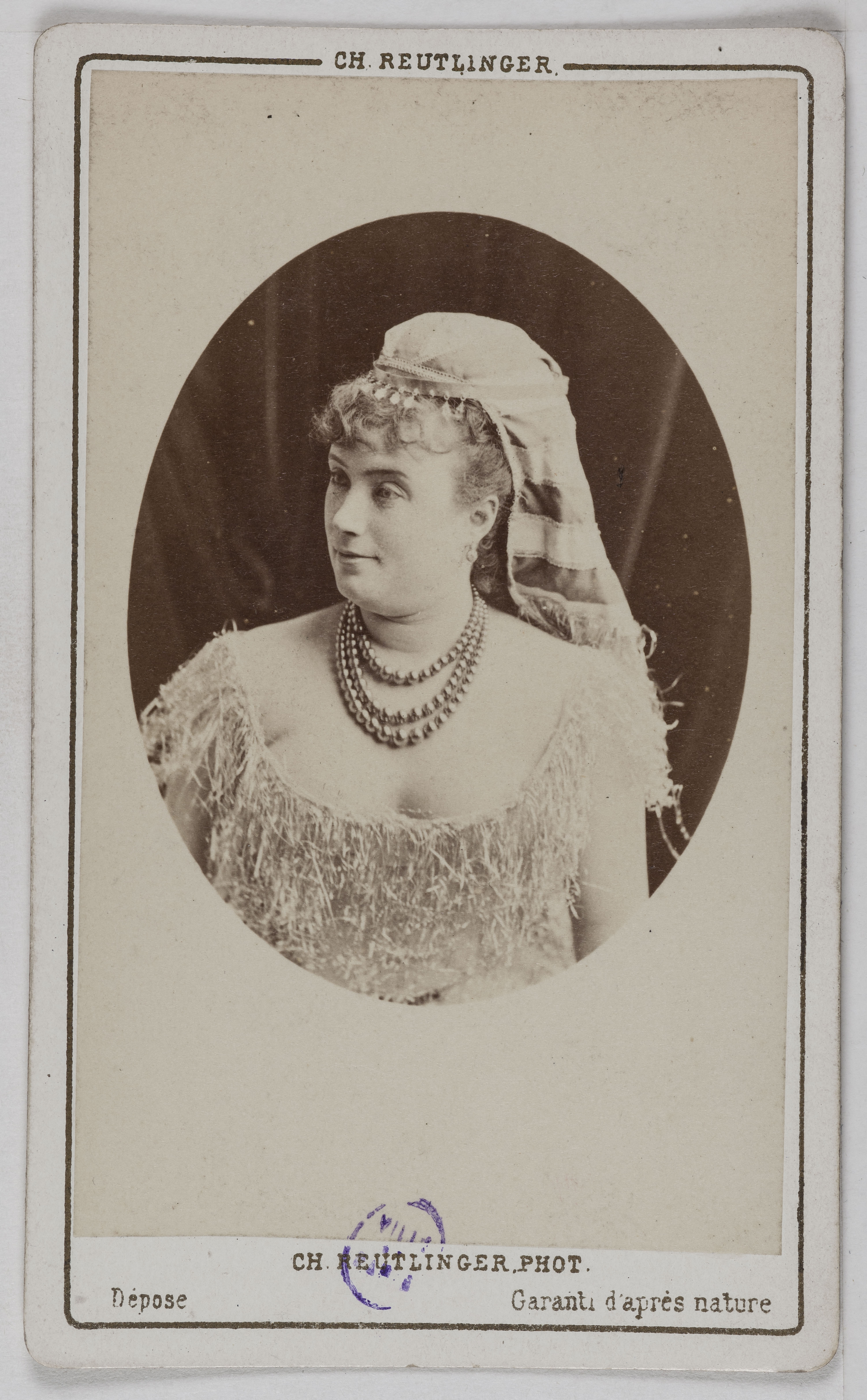 Charles Reutlinger, Portrait de Louisa ou Louise, (actrice)