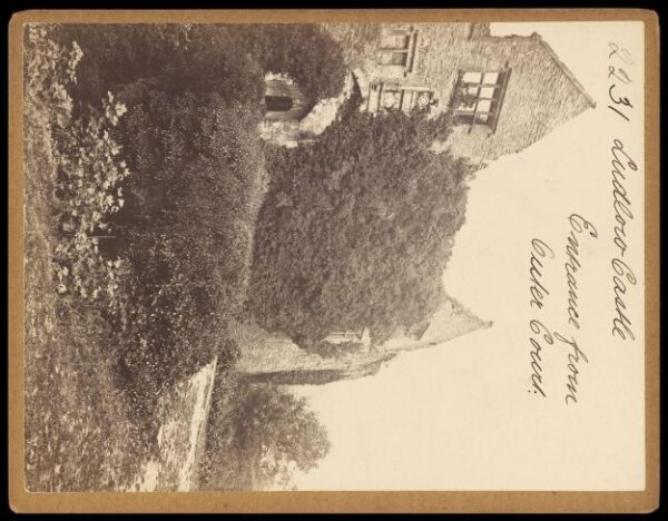 Francis Frith, Ludlow Castle.  Entrance from Outer Court