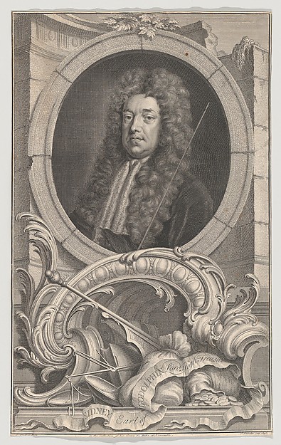 Jacob Houbraken, Sidney, Earl of Godolphin, Lord High Treasurer