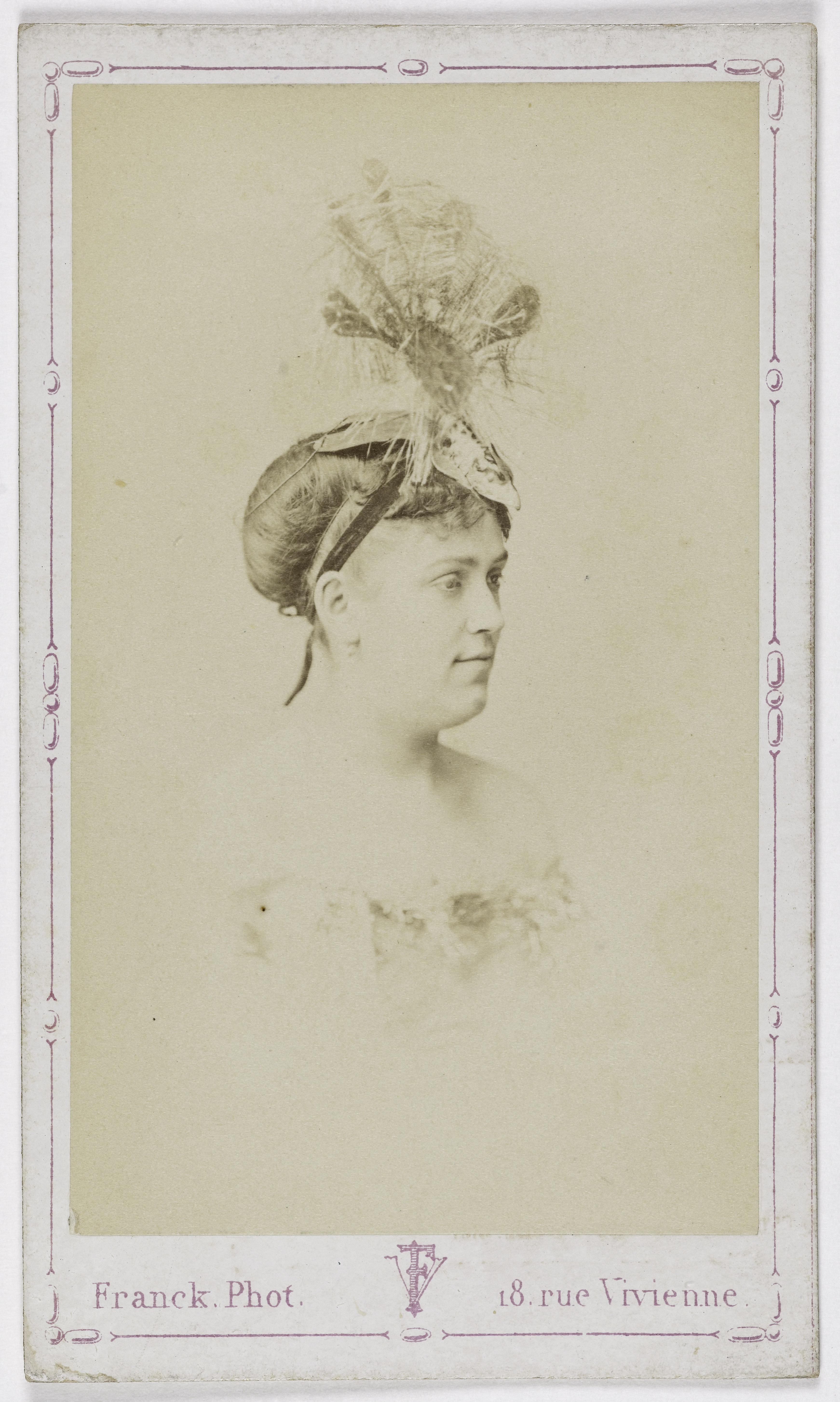 Franck, Portrait d'Emma (actrice au théâtre du Palais-royal)