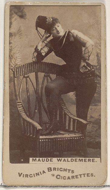 Allen & Ginter, Maude Waldemere, from the Actors and Actresses series (N45, Type 1) for Virginia Brights Cigarettes