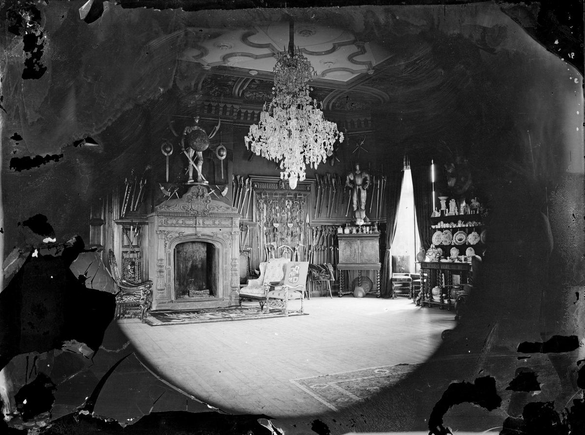 Henri Osti's Fotografiateliér, Riddarsalen, Wiks slott, Uppland före 1914