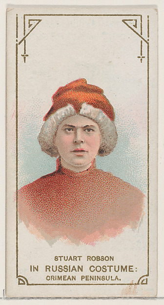 W. Duke, Sons & Co., Stuart Robson in Russian Costume of the Crimean Peninsula, from the set Actors and Actresses, First Series (N70) for Duke brand cigarettes