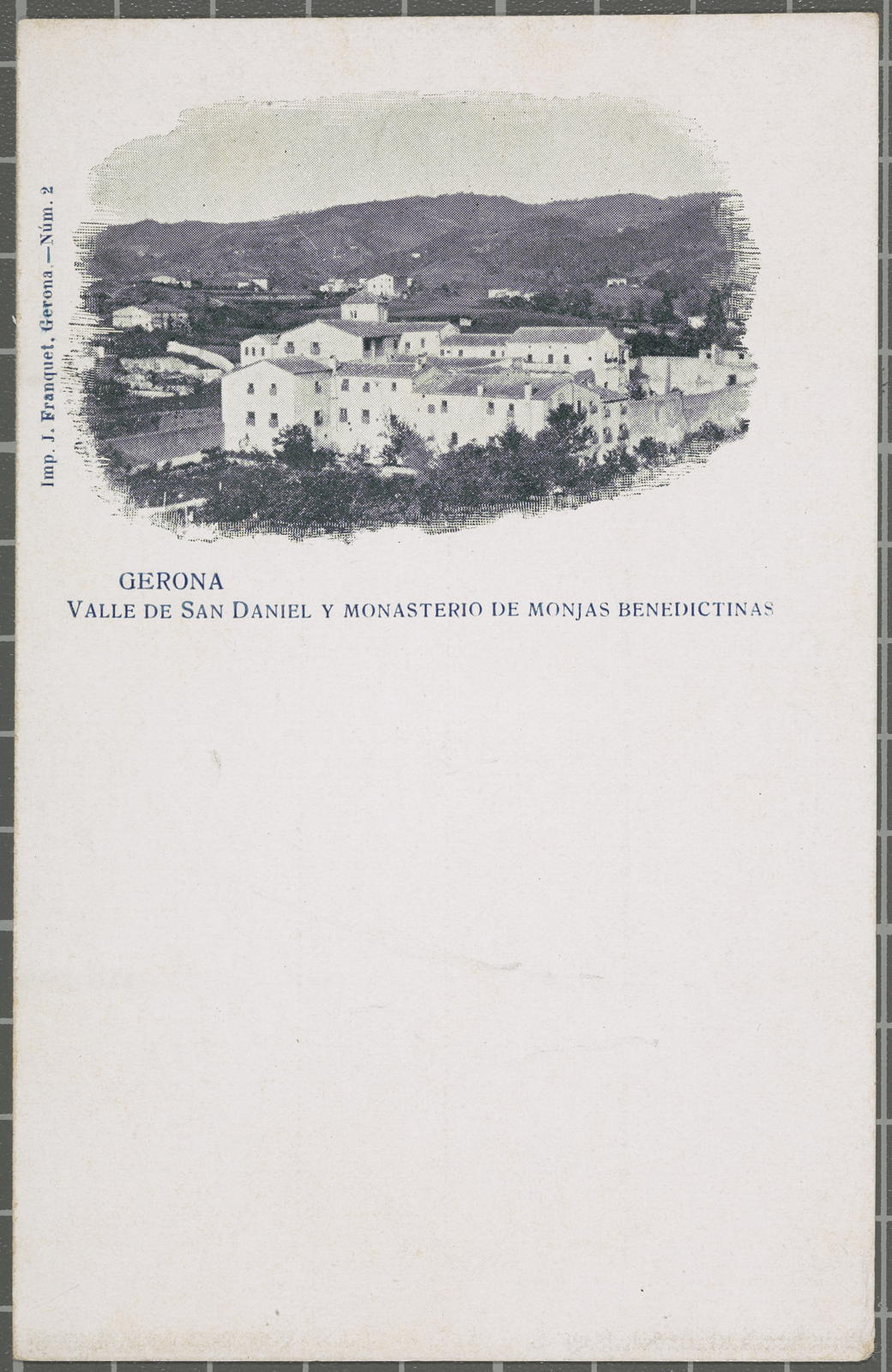 Desconegut, No. 2. GERONA Valley of San Daniel y terio of Benedictine nuns