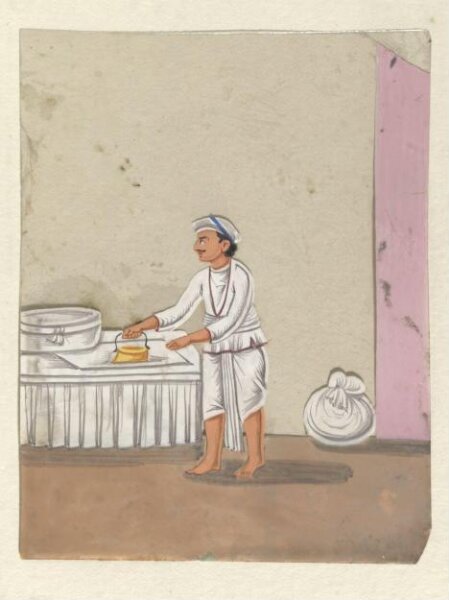 Unknown, One of seventeen paintings of occupations, especially domestic servants.