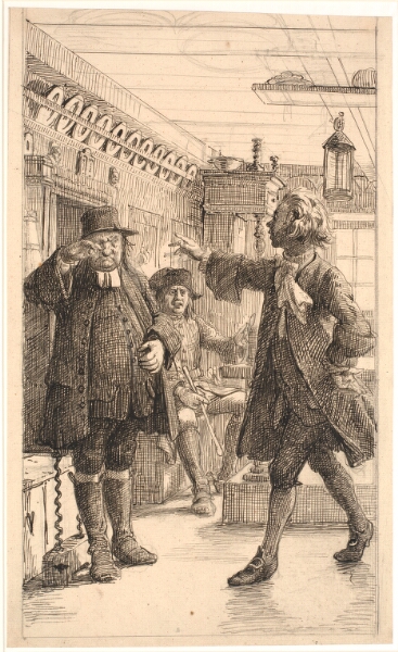Wilhelm Marstrand, Erasmus Montanus beviser, at Per Degn er en hane