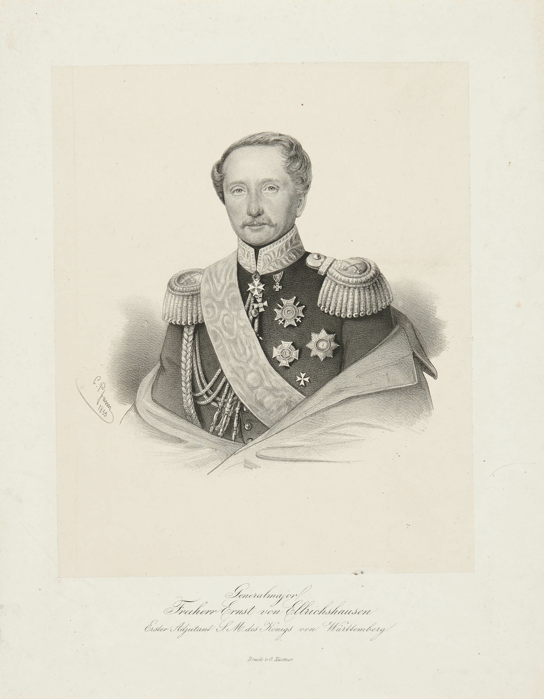 Christian Sigmund Pfann, Bildnis Ernst von Ellrichshausen