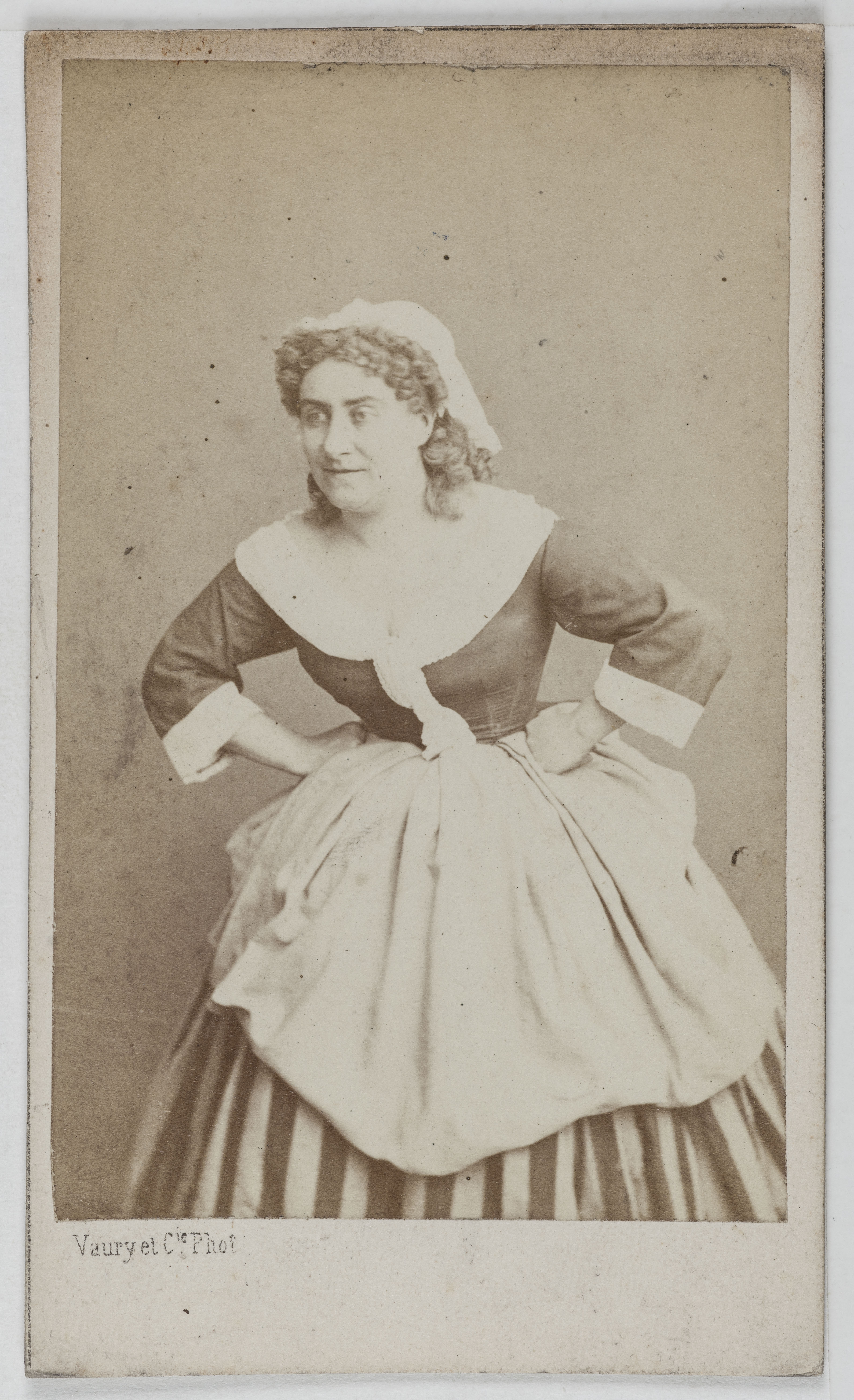 Vaury et Cie, Portrait d'Oberthal, actrice au Théâtre des Délassements-Comiques.
