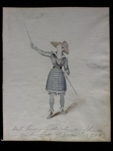 Unknown, Miss Cawse in the character of Lucilla in The Pirate of Genoa (E.O.H)