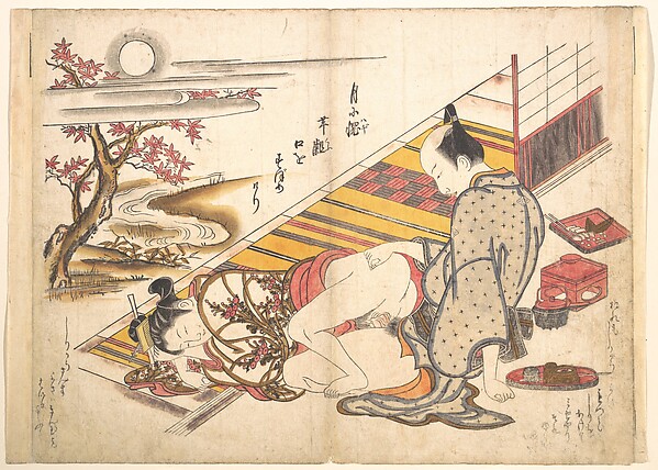 Okumura Masanobu, Bedroom Scene