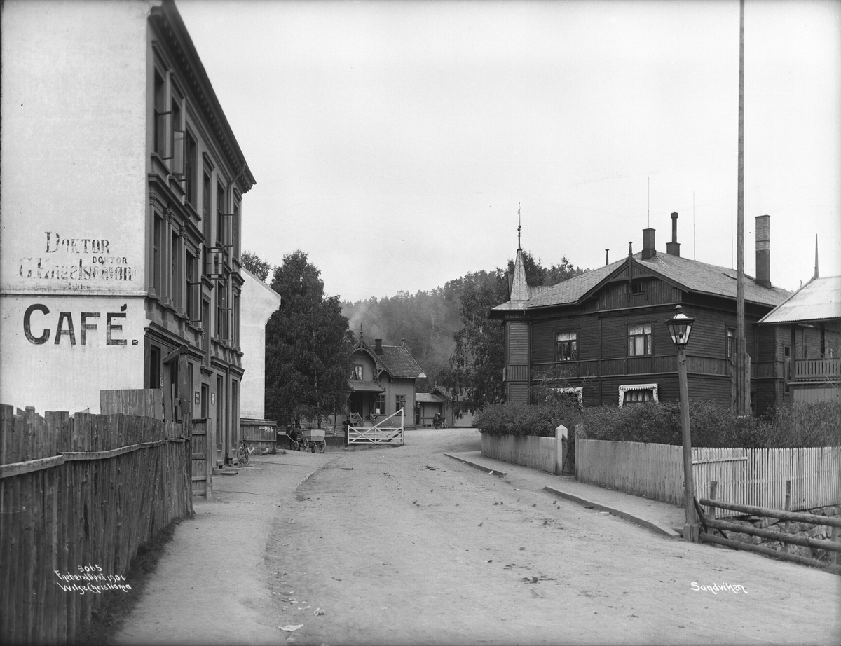 Anders Beer Wilse, Prot: Sandviken - Gateparti med Station 15/7 1904