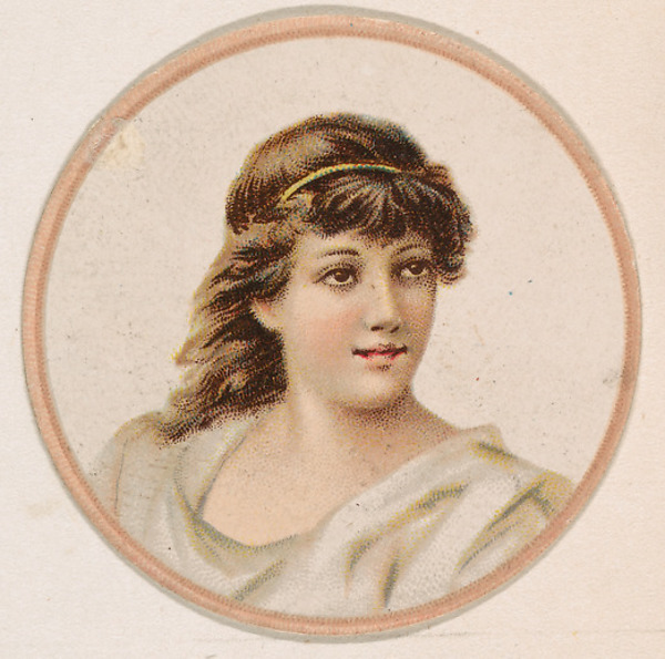 Kinney Brothers Tobacco Company, Portrait of woman, from the Novelties series (N228, Type 2) issued by Kinney Bros.