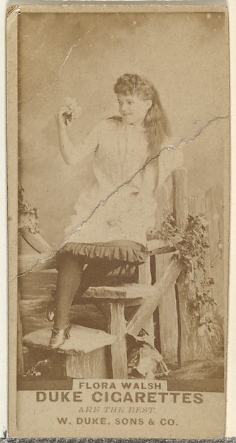 W. Duke, Sons & Co., Flora Walsh, from the Actors and Actresses series (N145-7) issued by Duke Sons & Co. to promote Duke Cigarettes