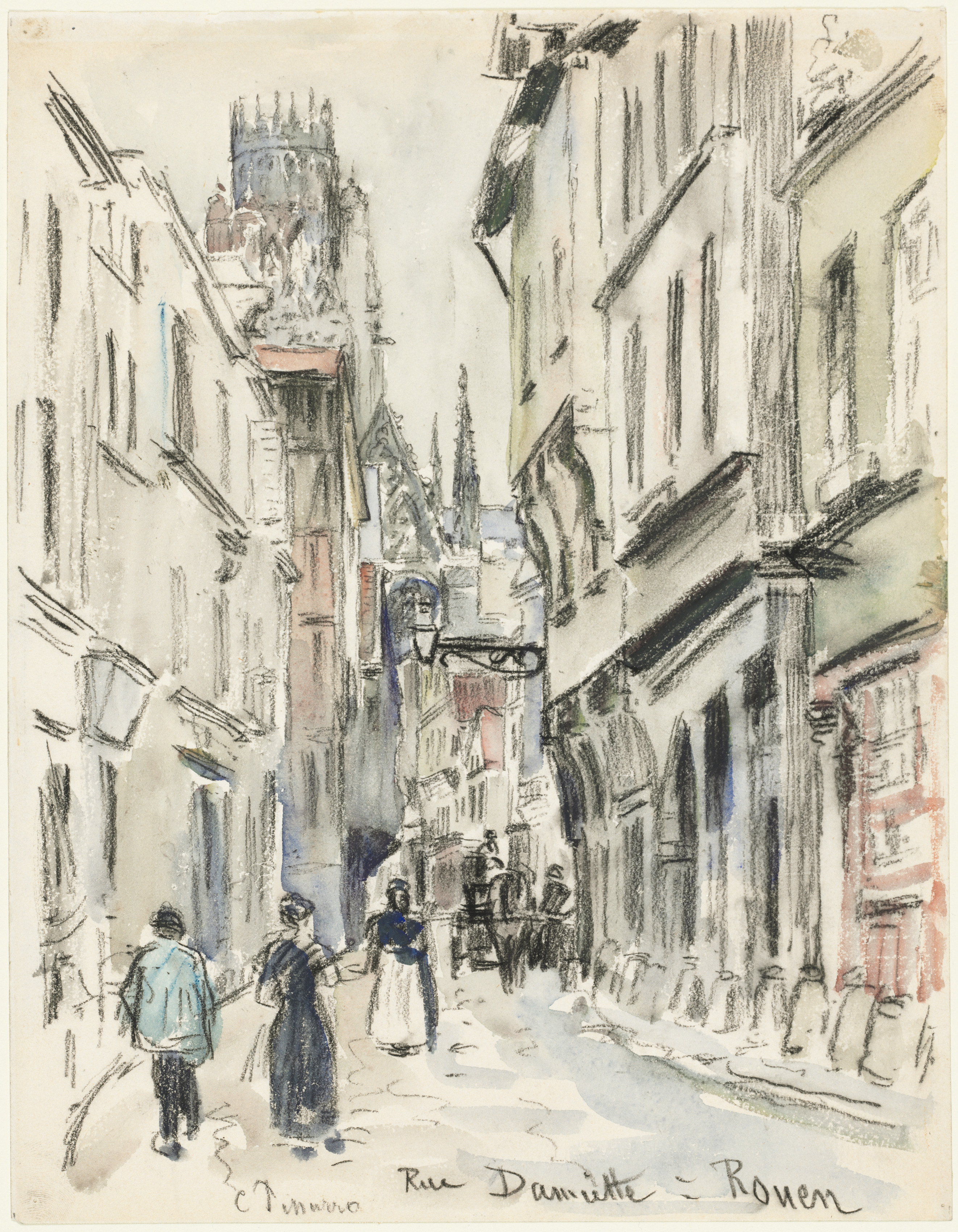 Camille Pissarro, Rue Damiette, Rouen