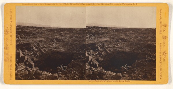 Eadweard J. Muybridge, Capt. Jack's Cave in the Lava Beds.