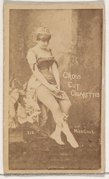 W. Duke, Sons & Co., Card Number 312, Miss Grub, from the Actors and Actresses series (N145-1) issued by Duke Sons & Co. to promote Cross Cut Cigarettes