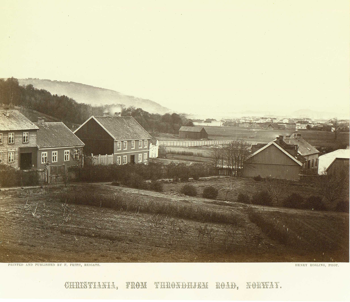 Henry Rosling, CHRISTIANIA, FROM THRONDHJEM ROAD, NORWAY.