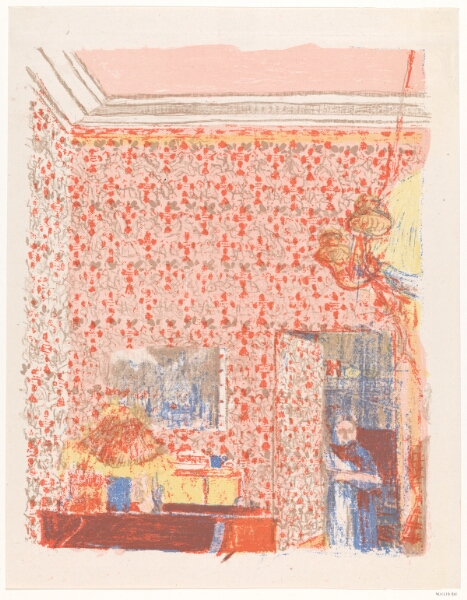 Edouard Vuillard, Interieur aux tentures roses I