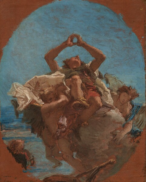 Giovanni Battista Tiepolo, Saint Roch Carried to Heaven by Angels