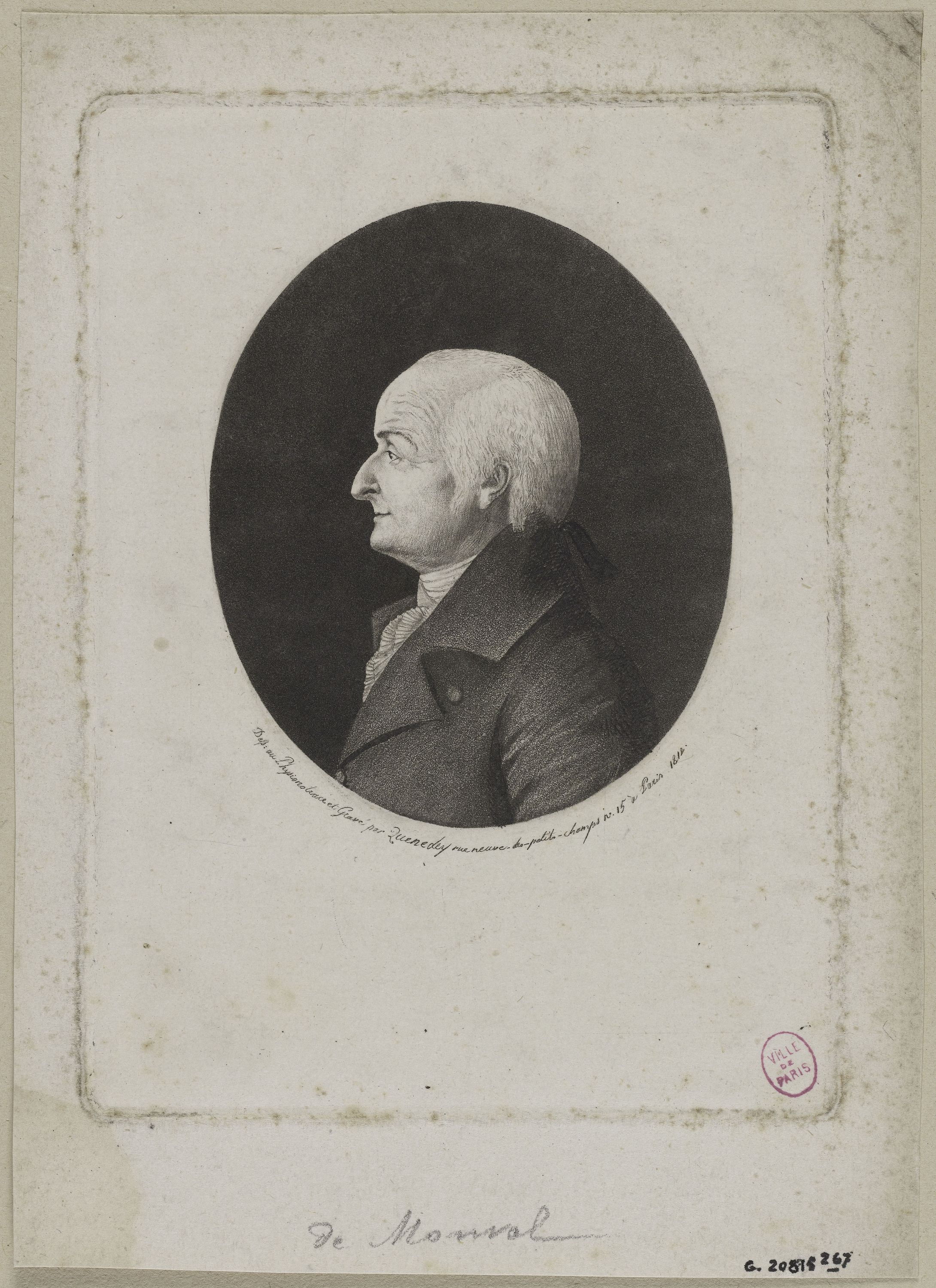 Edmé Quenedey, Portrait de Monsieur de Monval