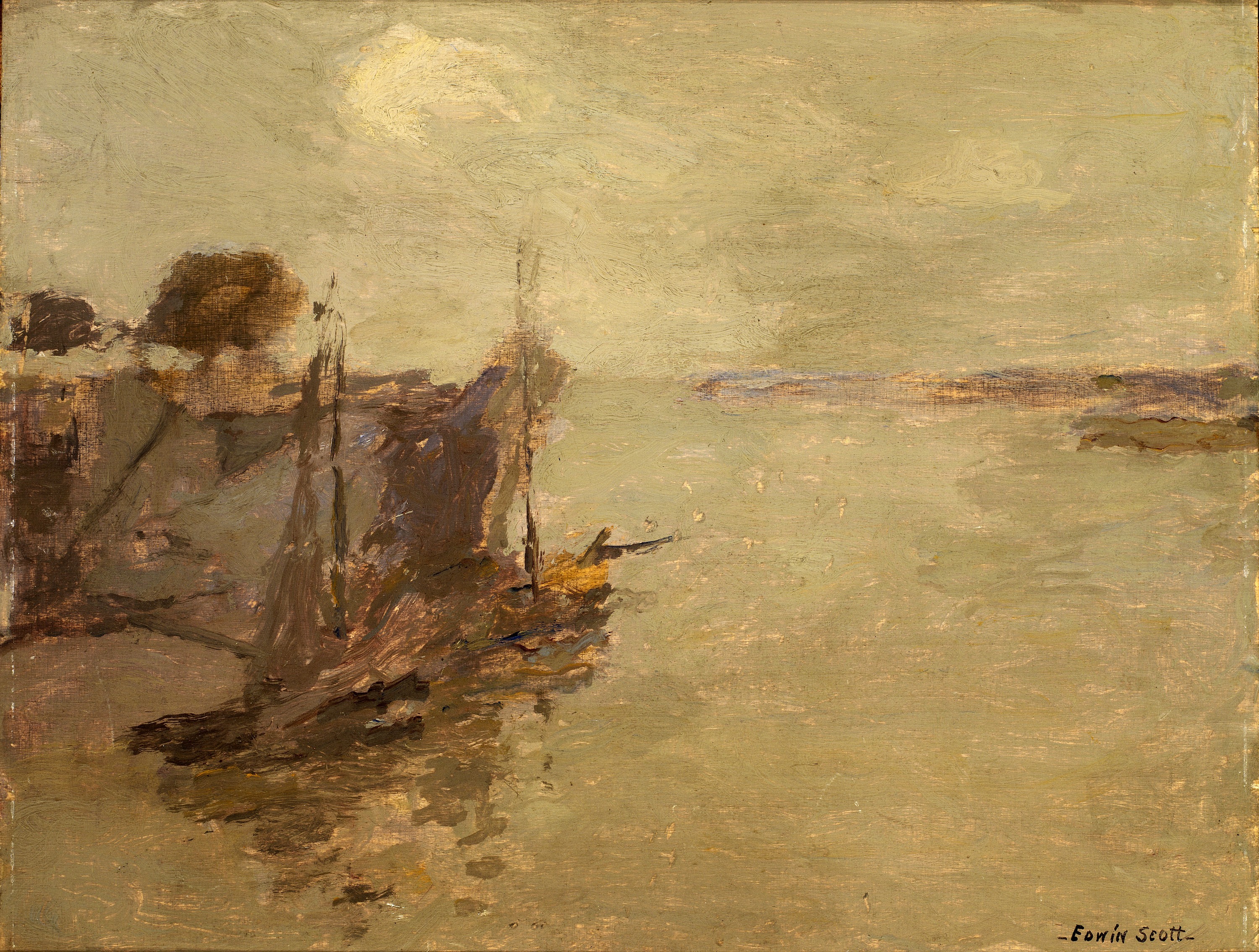 Frank Edwin Scott, Honfleur Fishing Boats no. 2
