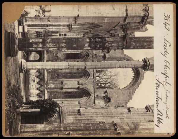 Francis Frith, Lady Chapel Looking North.  Fountains Abbey