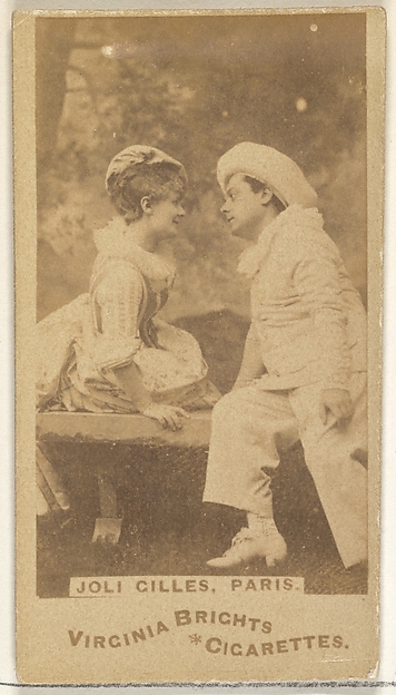 Allen & Ginter, Joli Gilles, Paris, from the Actors and Actresses series (N45, Type 1) for Virginia Brights Cigarettes