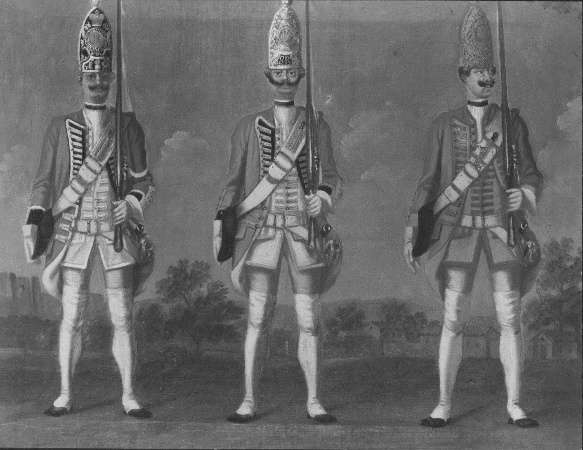 David Morier, Grenadiers,Infantry Regiments 3A "Freudemann", 4B "Hugo" and 5B "Hodenberg"