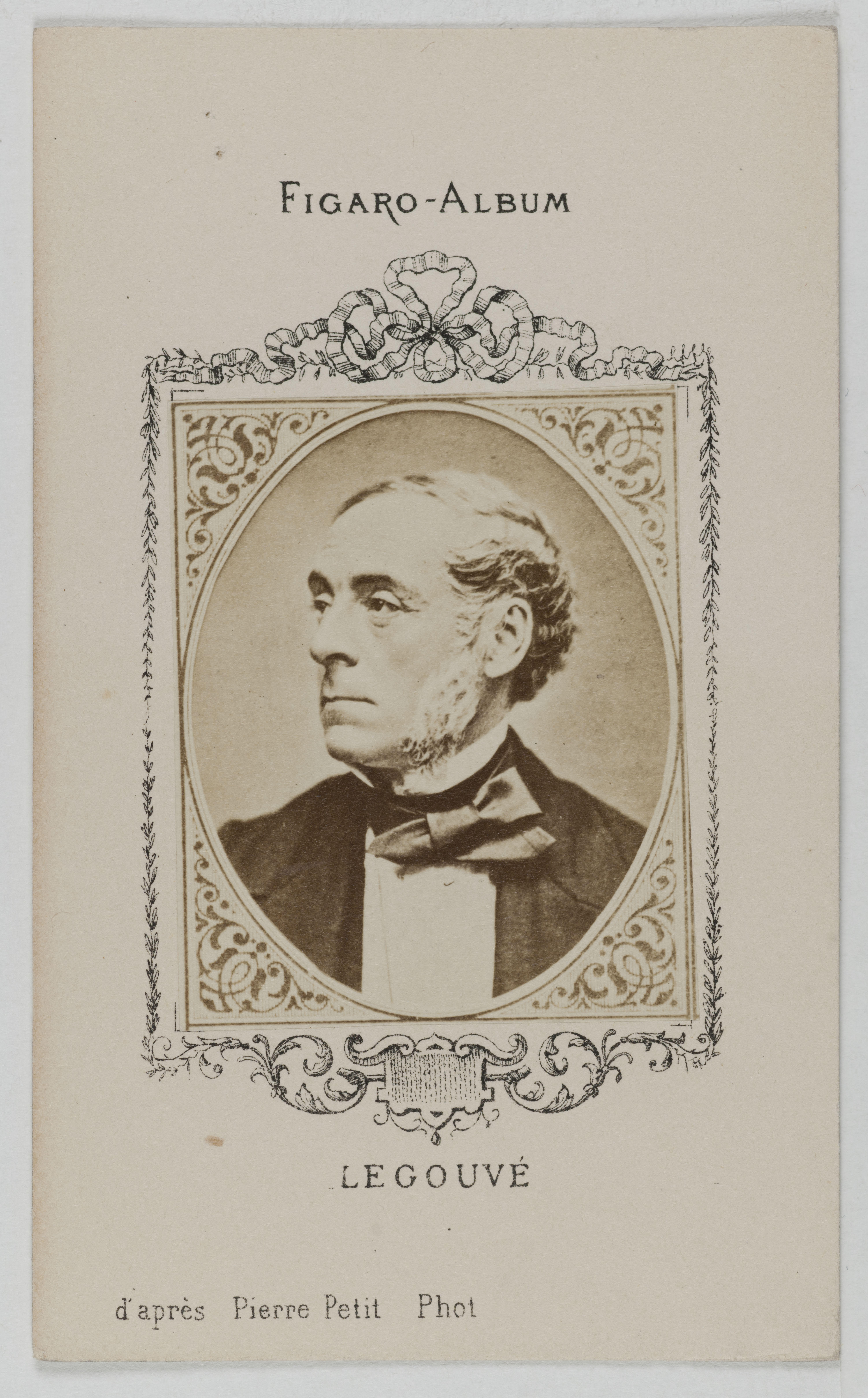 Pierre Petit, Portrait de Legouvé Ernest, (1807-1903), (littérateur, conférencier)