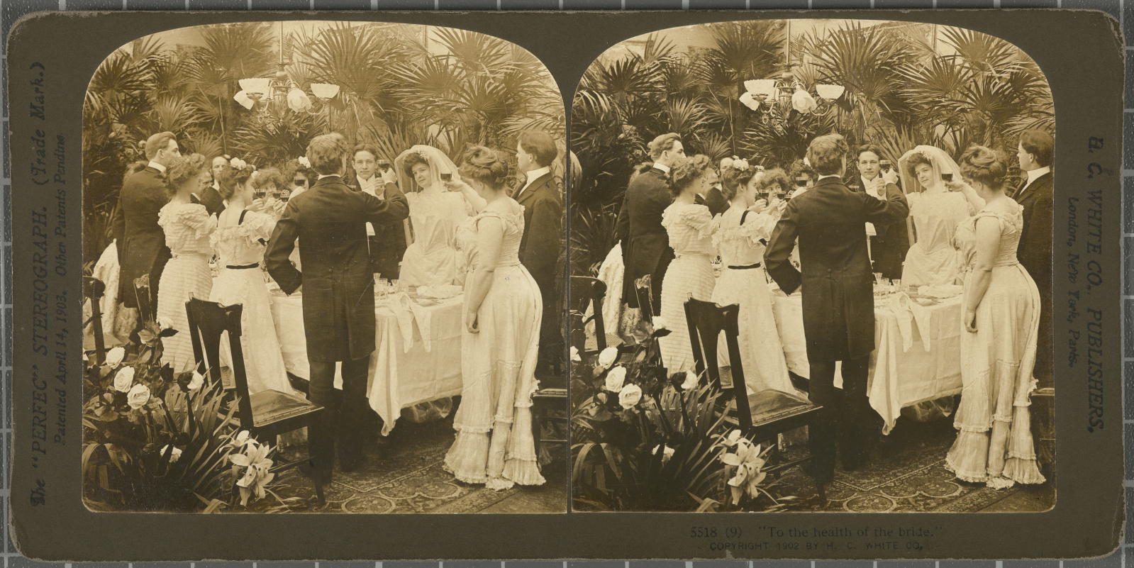 Desconegut, To he health of the White, H.C. & Co., Ltd., ‘Perfec\’ Stereograph
