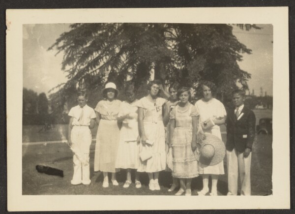 Louis Fleckenstein, [Group Portrait of Youths Dressed in White]
