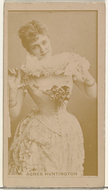 W. Duke, Sons & Co., Agnes Huntington, from the Actors and Actresses series (N145-8) issued by Duke Sons & Co. to promote Duke Cigarettes