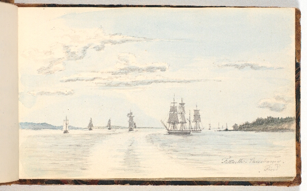 Martinus Rørbye, Kystlandskab med skibe