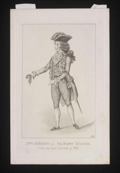 Unknown, Mrs Jordan as Sir Harry Wildair
