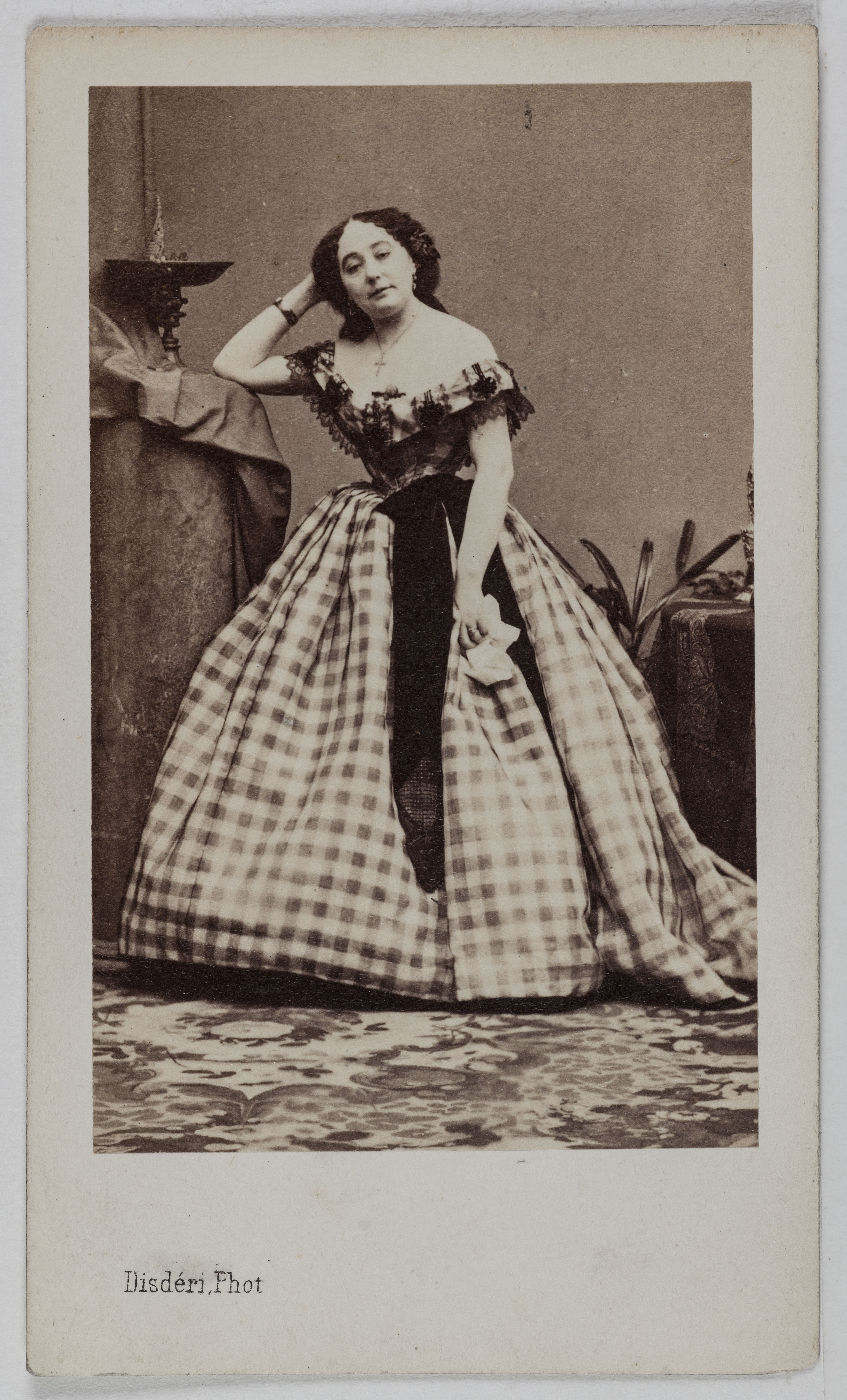 André-Adolphe-Eugène Disdéri, Portrait d'Anais Lievenne, (actrice)