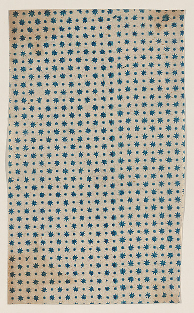Anonymous, Sheet with dot and star design