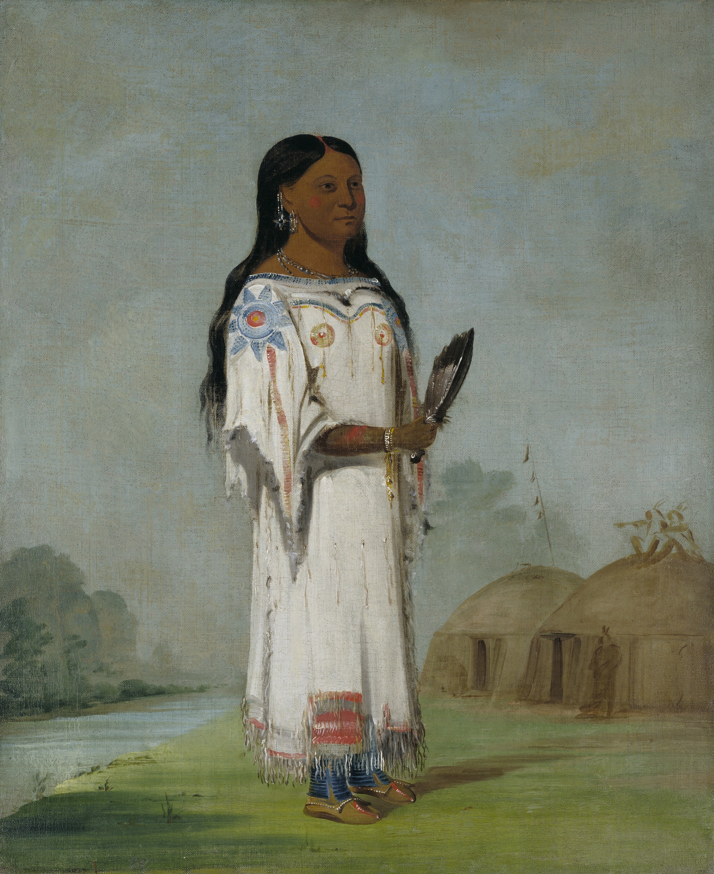 George Catlin, Seet-sé-be-a, Midday Sun, a Pretty Girl