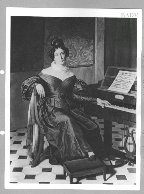 Ferdinand Georg Waldmüller, Bildnis Frau Rossini (Isabella Colbran)